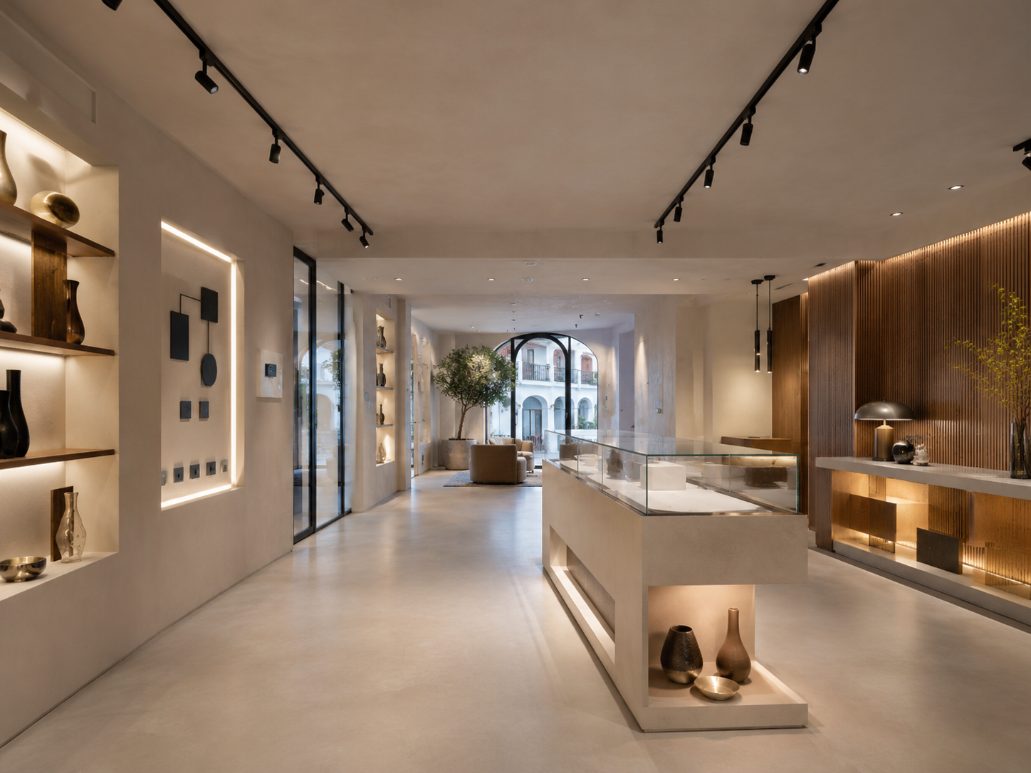 Local comercial con iluminación profesional
